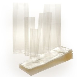 CONFEZIONE 100 SACCHETTI DI CELLOPHANE NEUTRI 10 cm x 20 cm DECORA