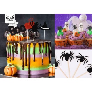 Confezione 12 PICKS per TORTA  muffin / cupcakes HALLOWEEN (da 15 cm )