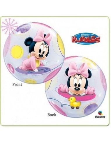 Palloncino Minnie Baby  Disney (generico) Bubbles Qualatex - 22/ 56 cm - 1 pz