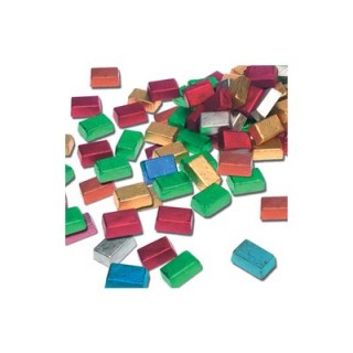 CONFEZIONE 150 FOGLI IN ALLUMINIO COLOR AZZURRO 50 GR 10 X 10 CM DECORA