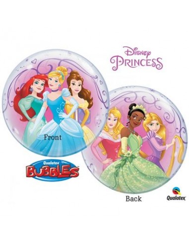 Palloncino Principesse Disney New Bubbles Qualatex - 22/ 56 cm - 1 pz