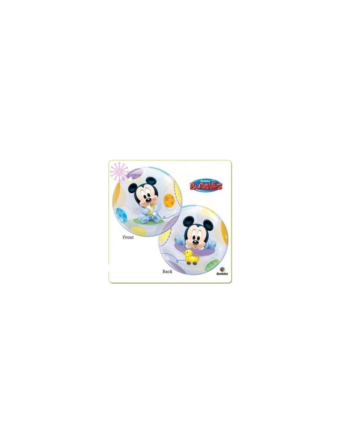 Palloncino Topolino Baby Disney (generico) Bubbles Qualatex - 22/ 56 cm - 1  pz