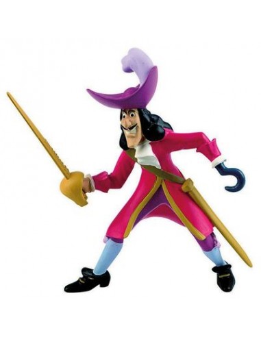 Personaggi per Torte : Capitano Uncino Disney / Cake Topper / Statuina CAPITANO UNCINO di PETER PAN Disney - L 8 cm x H 11 cm - 