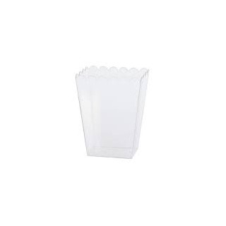 contenitore  in plastica (porta dolci o salati) Trasparente 11 cm  x 9 cm x 21  cm H  Pz 1
