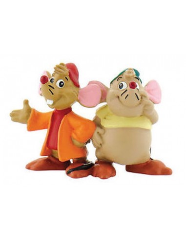 Personaggi per Torte : Topini (Gus + Jaq) di Cenerentola Disney / Cake Topper / Statuina TOPINI (GUS e JAQ) di CENERENTOLA Disne