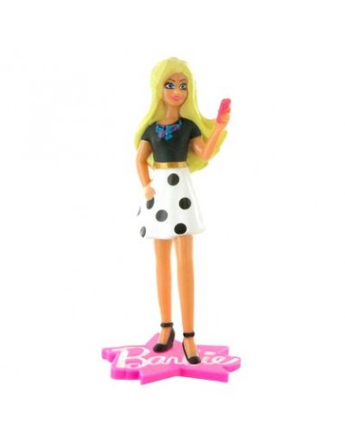 Personaggi per Torte Barbie Fashion selfie / Cake Topper / Statuina di Barbie Fashion selfie - L 5 cm x H 11 cm - 1 pezzo