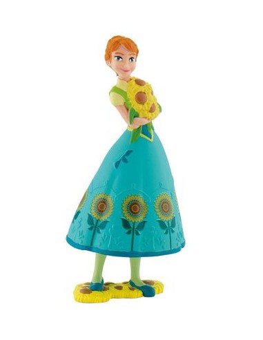 Personaggi per Torte Frozen Fever / Cake Topper / Statuina ANNA di FROZEN FEVER Disney - L 6 cm x H 10,5 cm - 1 pezzo