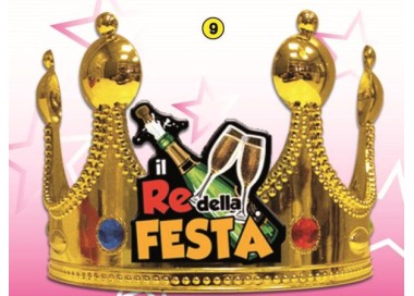 Corona Reale Compleanno (Il Re della festa  ) plastica - color oro  1 pz