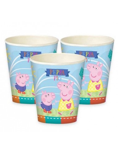 Bicchieri Peppa Pig NEW  - 8 pezzi - da 260 ml