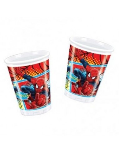 Bicchieri Spider-Man (Marvel) - 8 pezzi - da 200 ml