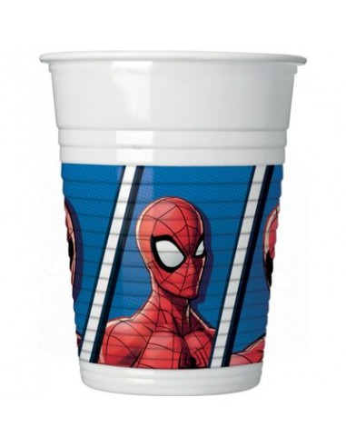 Bicchieri Spider-Man Team Up (Marvel) - 8 pezzi - da 200 ml