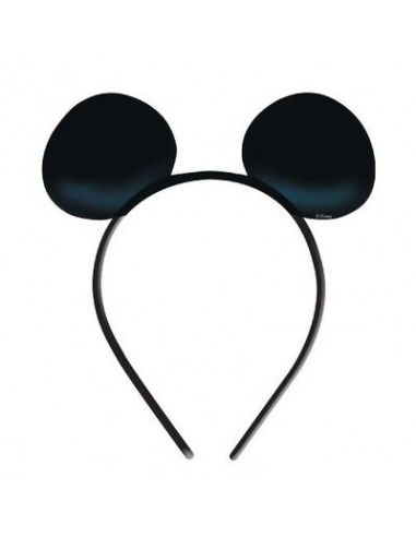 Kit 4 Cerchietti Orecchie Topolino Disney per Compleanno - 4 pezzi - unisex - plastica e cartoncino - color nero - Amscan