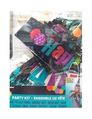 Party Kit : Accessori per Compleanno 40 anni - 5 pezzi - misure e forme diverse - Unique