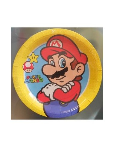 Piatti Super Mario diam. 23 cm 8 pezzi