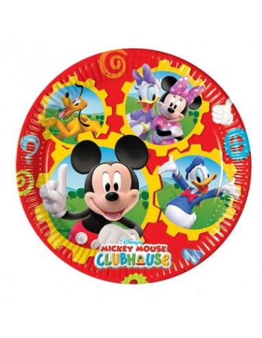 Piattini piccoli Topolino Disney diam. 19,5 cm 10 pezzi