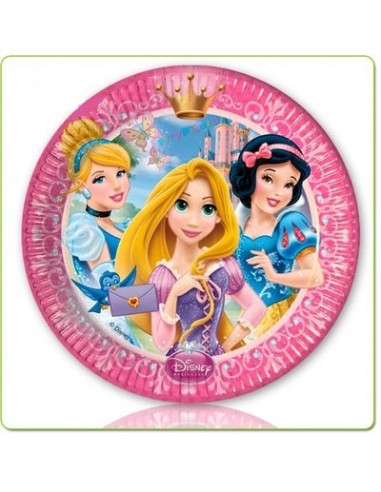 Piattini Principesse Disney piccoli diam. 20 cm 8 pezzi