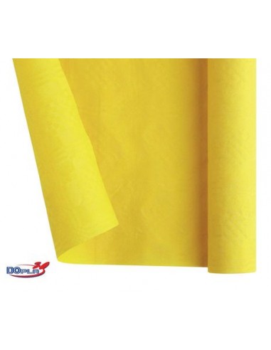 Tovaglia carta rotolo dopla colore giallo dimensione 1,20 x 7 mt