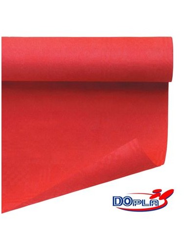 Tovaglia carta rotolo dopla colore rosso dimensione 1,20 x 7 mt