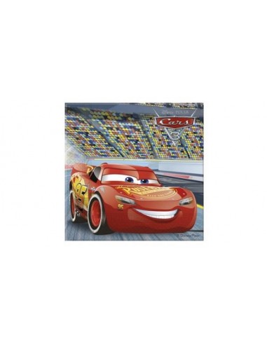 Tovaglioli CARS 3  Disney (Nuovo) - 20 pezzi - 33 cm x 33 cm - 2 veli