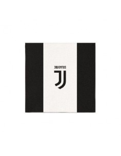 Tovaglioli Juventus  con marchio juve nuovo (official product) - 20 pezzi - 33 cm x 33 cm - 2 veli