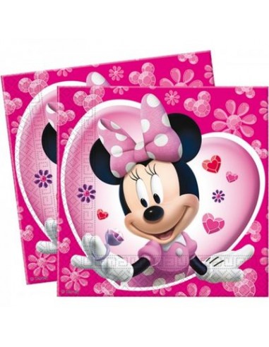 Tovaglioli Minnie Disney - 20 pezzi - 33 cm x 33 cm - 2 veli