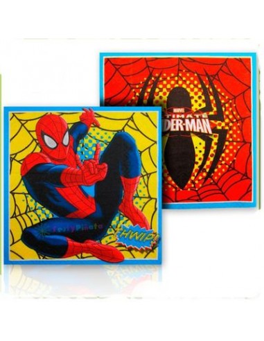 Tovaglioli Spider-Man (Marvel) - 20 pezzi - 33 cm x 33 cm - 2 veli