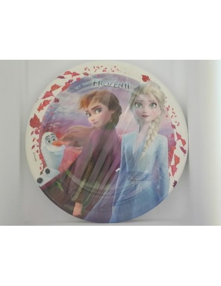 Piatti  grandi nuovo film  Disney  Frozen 2 (Frozen II) Il segreto di Arendelle - diam. 23 cm - 8 pezzi
