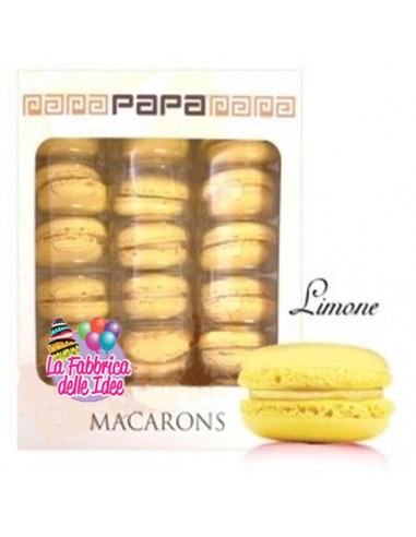 Macaron Giallo    gusto Limone senza Glutine confezione da 18 pz 250 g