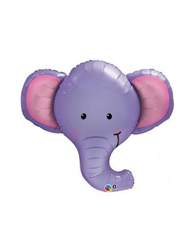 Palloncino Testa Elefante (Testa Elefante   ) animali della giungla - SuperShape - - 39/ 99cm - 1 pzMarca Qualatex