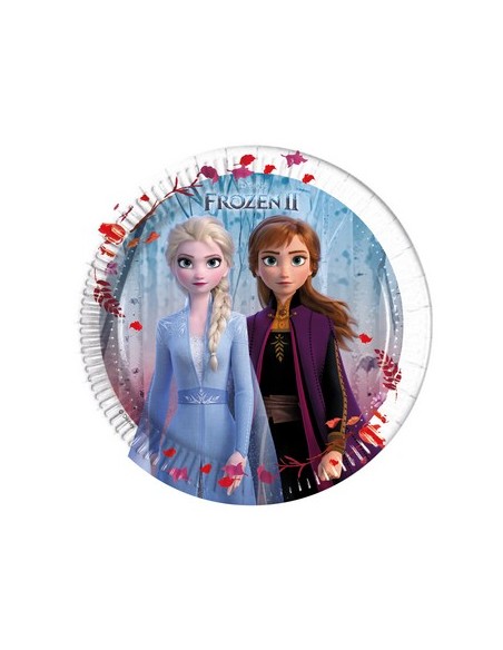 Piatti  piccoli nuovo film  Disney  Frozen 2 (Frozen II) Il segreto di Arendelle - diam. 20  cm - 8 pezzi