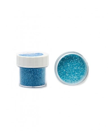 Zucchero Glitterato Blu - azzurro  ( Frozen )   - Barattolino 9 gr - Decora