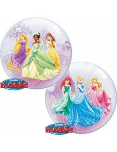 Palloncino Principesse Disney Bubbles Qualatex - 22 56 cm