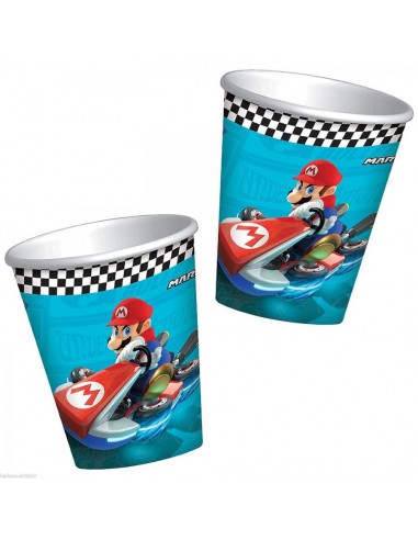Bicchieri Super Mario Kart- 8 pezzi - da 260 ml