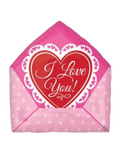 Palloncino busta da lettere   I Love You - anagram  - 40 cm - 1 pz