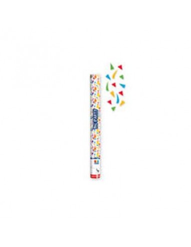 Sparacoriandoli ad  Aria compressa  40 cm con mix confetti metal (altezza di tiro 8 metri) BIG PARTY