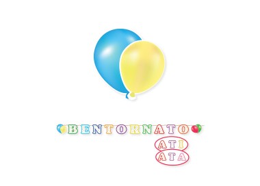 Festone "BENTORNATI,BENTORNATO , BENTORNATA , BENTORNATO " Personalizzabile  - Maxi 600 x 25 cm Bentornato – a – i