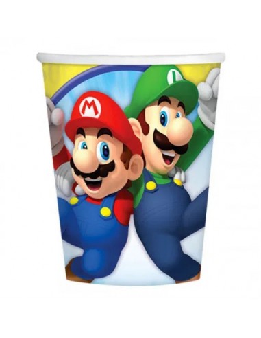 Bicchieri Super Mario  NEW - 8 pezzi - da 250 ml