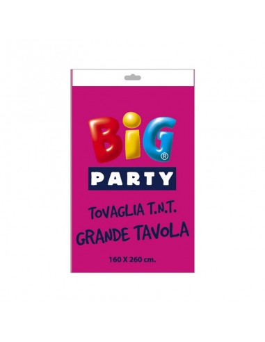 Tovaglia  Fucsia in TNT  ( Tessuto non tessuto )  -160 cm  x 260 cm  - Big Party