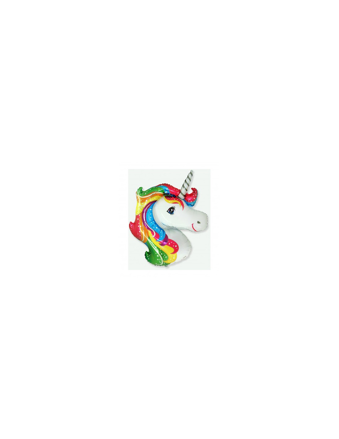 Palloncino Unicorno arcobaleno(Testa Unicorno) - SuperShape - - 101 x 79 cm  - 1 pz