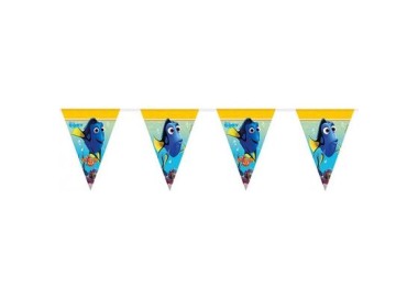 Festone a Bandierine ALLA RICERCA DI DORY (Nemo) Disney - H 26 cm x L 2,30 metri - Confezione da 1 festone a bandierine - Nuovo