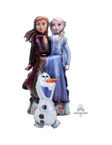 Palloncino Elsa Anna Olaf  Frozen - AirWalkers - Anagram - 89 cm x 144 cm H - 1 pz