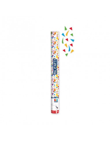 Sparacoriandoli ad  Aria compressa  60 cm con mix confetti metal (altezza di tiro 8 metri) BIG PARTY