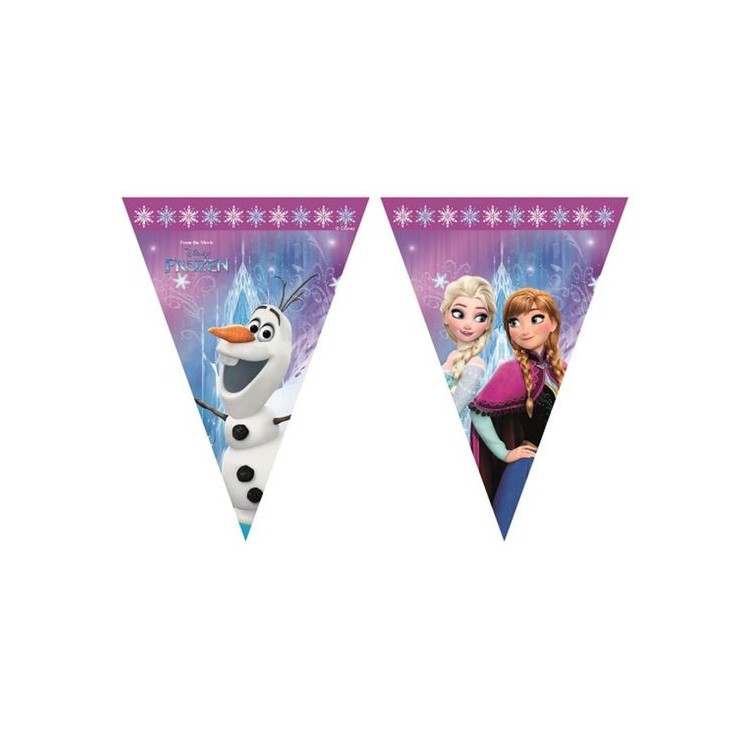 Festone a Bandierine FROZEN (Nuovo) - 2,30 metri - 1 pezzo