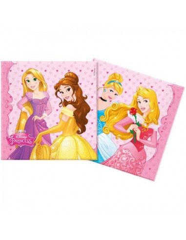 Tovaglioli Principesse Disney - 20 pezzi - 33 cm x 33 cm - 2 veli