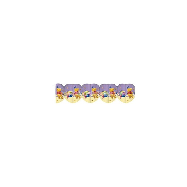 Festone a ghirlande Winnie Pooh - L 2 metri - 19 cm x 18 cm - Riethmuller - 1 pz