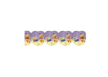 Festone a ghirlande Winnie Pooh - L 2 metri - 19 cm x 18 cm - Riethmuller - 1 pz
