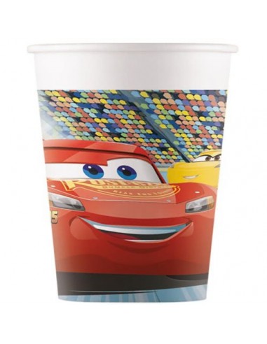 Bicchieri Cars 3  Disney in Cartoncino- 8 pezzi - da 200 ml