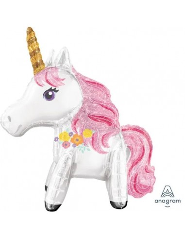 Palloncino Unicorno 3D Supershape - -55x63 cm  anagram 1 pz