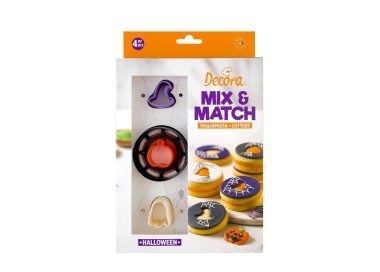 KIT 3 TAGLIAPASTA OCCHIO DI BUE   DECORI HALLOWEEN  TONDO 6 cm h 2,2 cm  DECORA