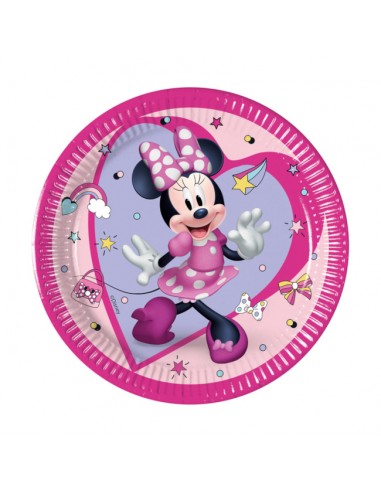 Piatti Minnie Junior Disney  dessert in cartoncino 19,5 cm   - 8 pezzi